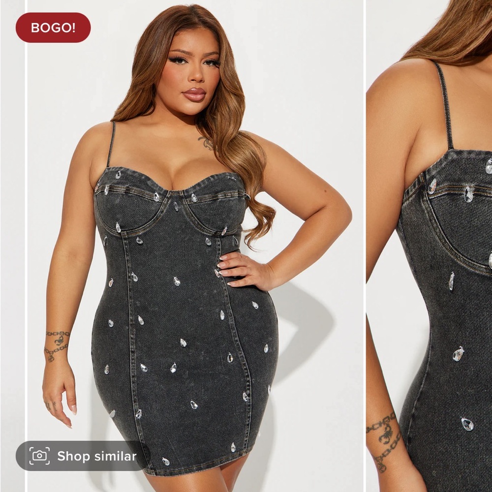 Denim Diamond Dress
